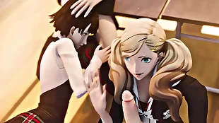 persona blowjob ft makoto together with ann